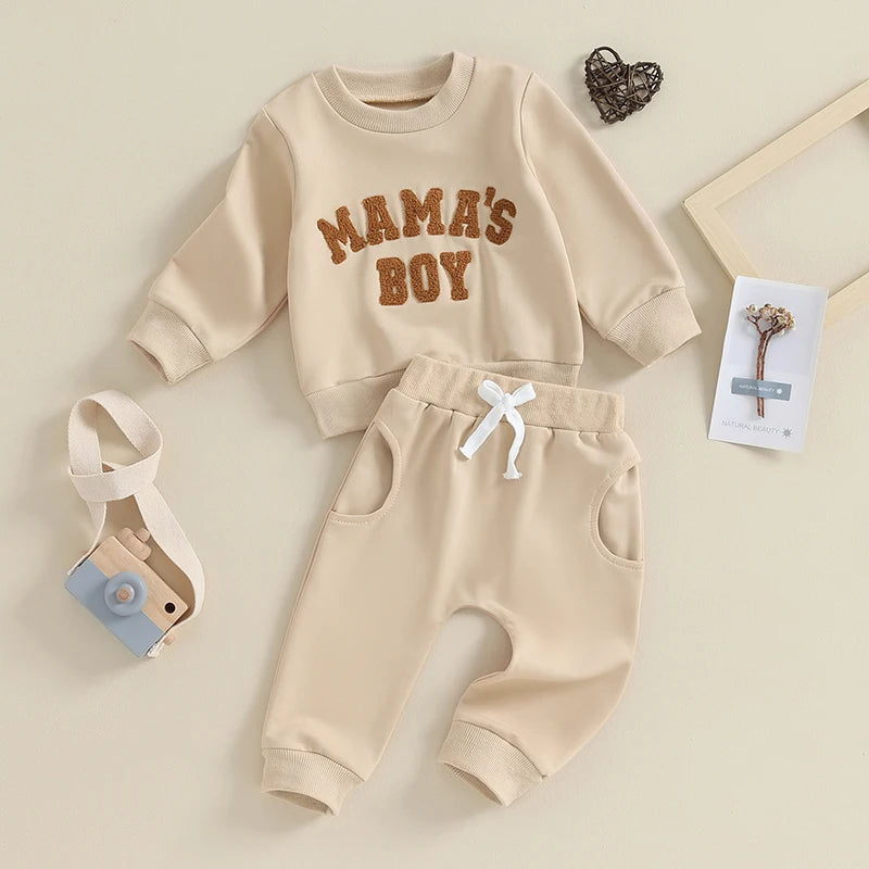 Mamas Boy Two Piece Long Sleeve Jogger Set