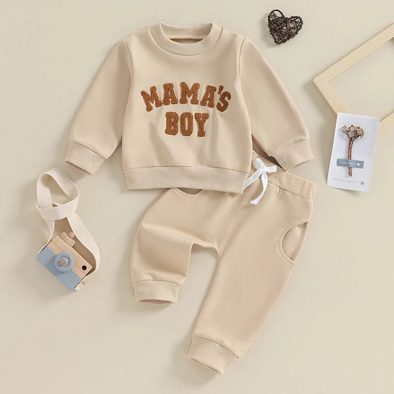 Mamas Boy Two Piece Long Sleeve Jogger Set