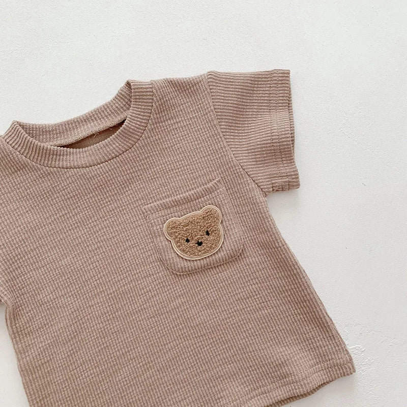 Bear Pocket Shorts and Tee Set