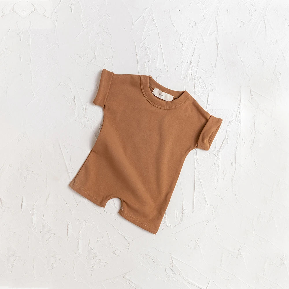 Basic Short Sleeve Baby Romper