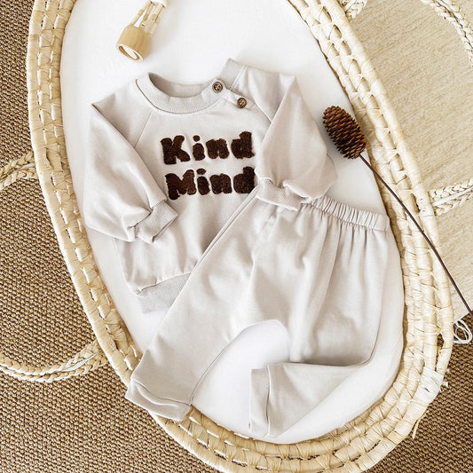 Kind Mind Embroidered Jogger Set