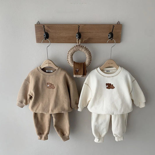 Teddy Bear Sweatshirt and Jogger Set