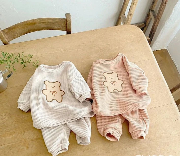 Waffle Teddy Jogger Set